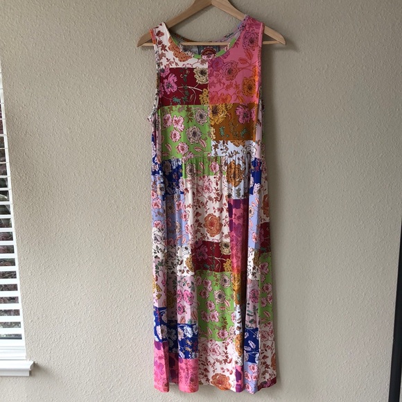 Johnny Was Dresses & Skirts - Johnny Was Cosmo Summer Dress Patchwork Pattern Size M